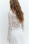 Lace top - Bordeaux