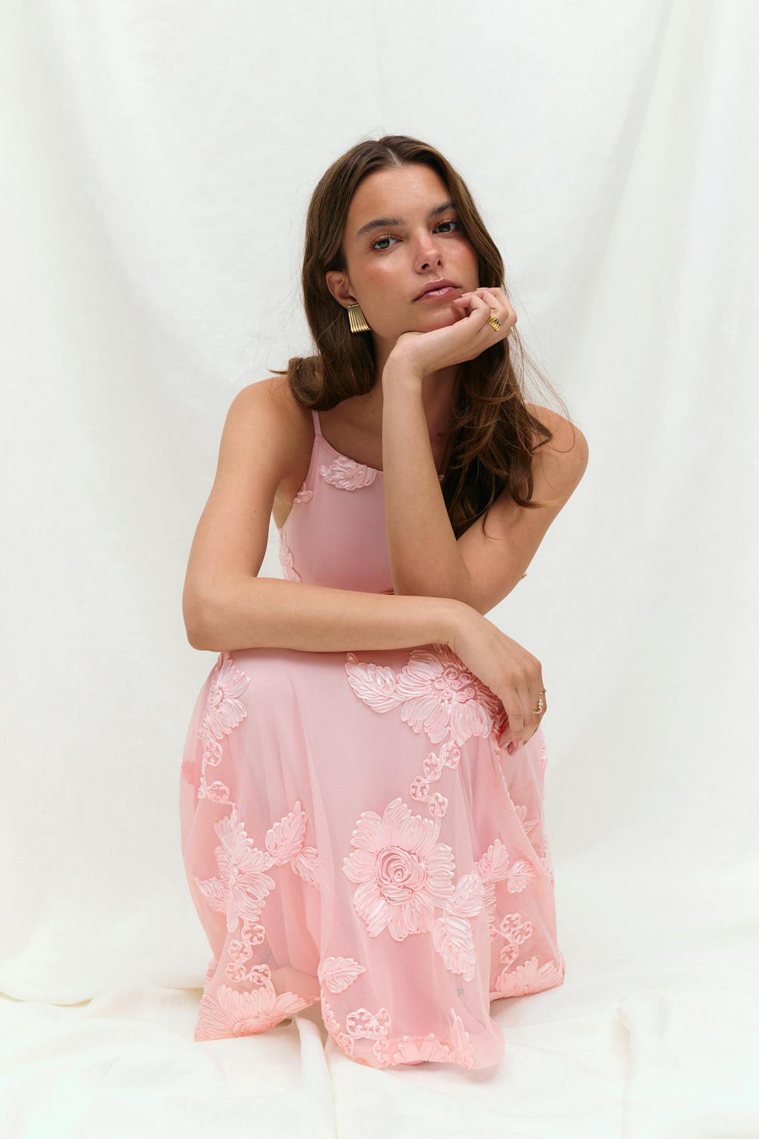 Embroidery dress - Ballet slipper