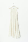 Lace midaxi dress - Egret