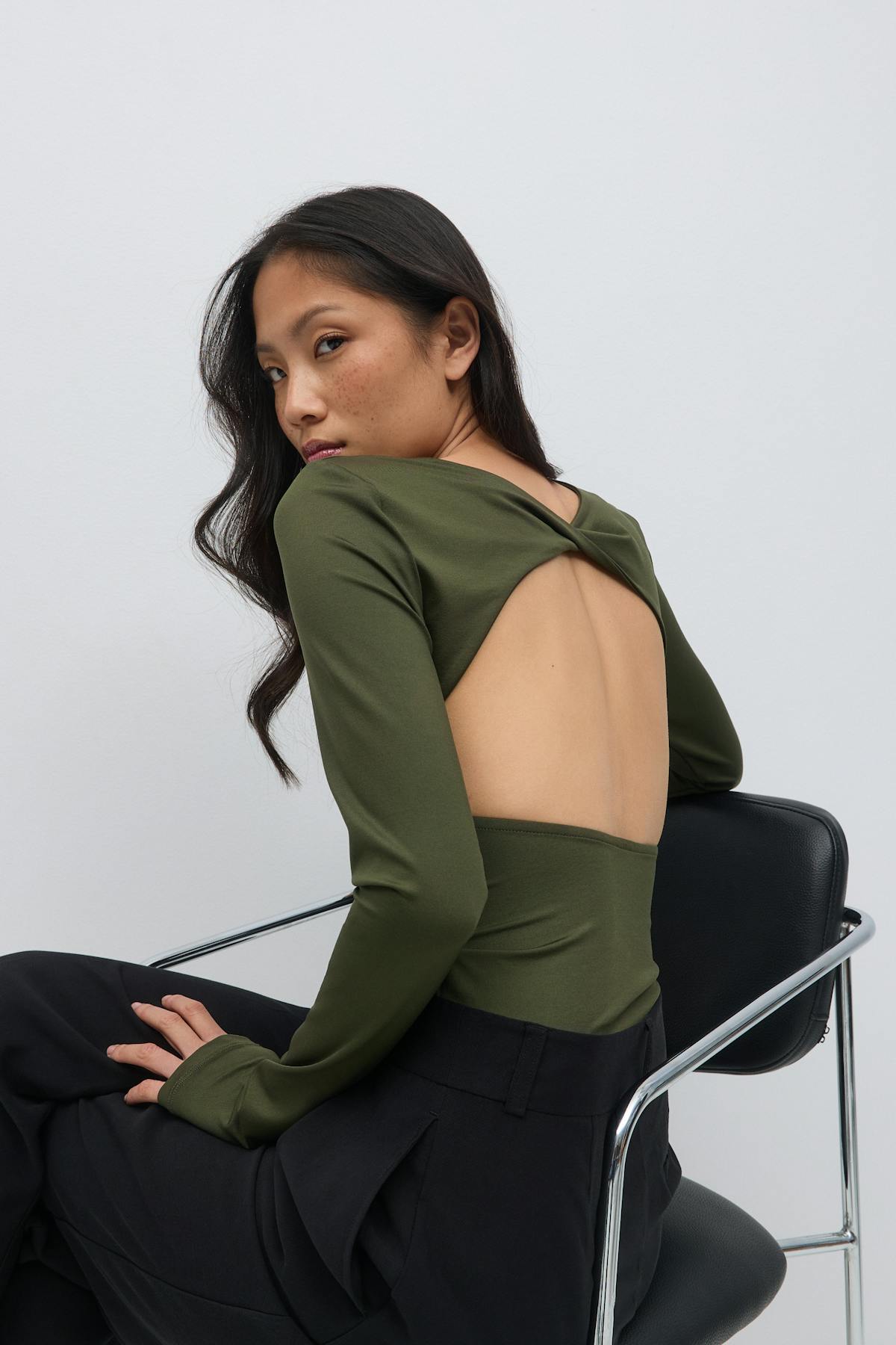 Micro top - Kaki