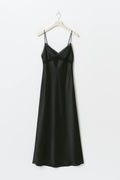 Lace detail maxi dress - Noir