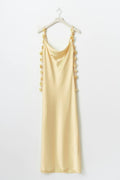 Cowl neck dress - Green lily