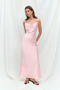 Cowl neck dress - Green lily