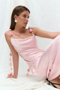 Cowl neck dress - Green lily