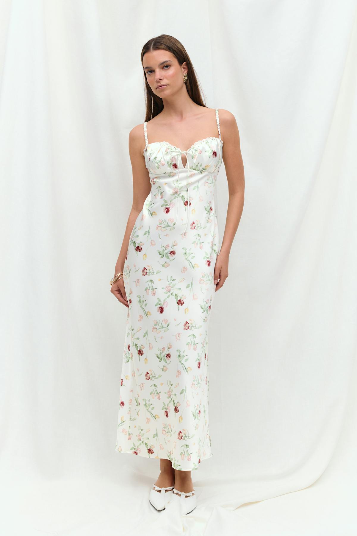 Midi dress - Flower pedals