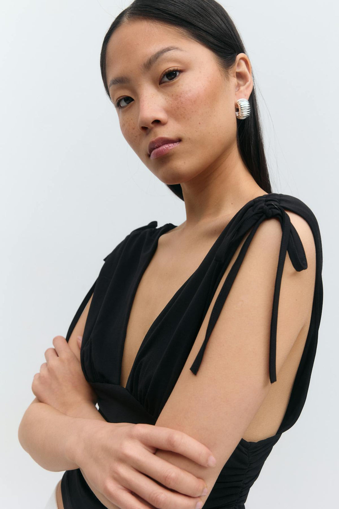 Drawstring top - Noir