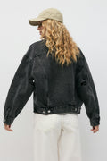 loose denim jacket - Bleu clair
