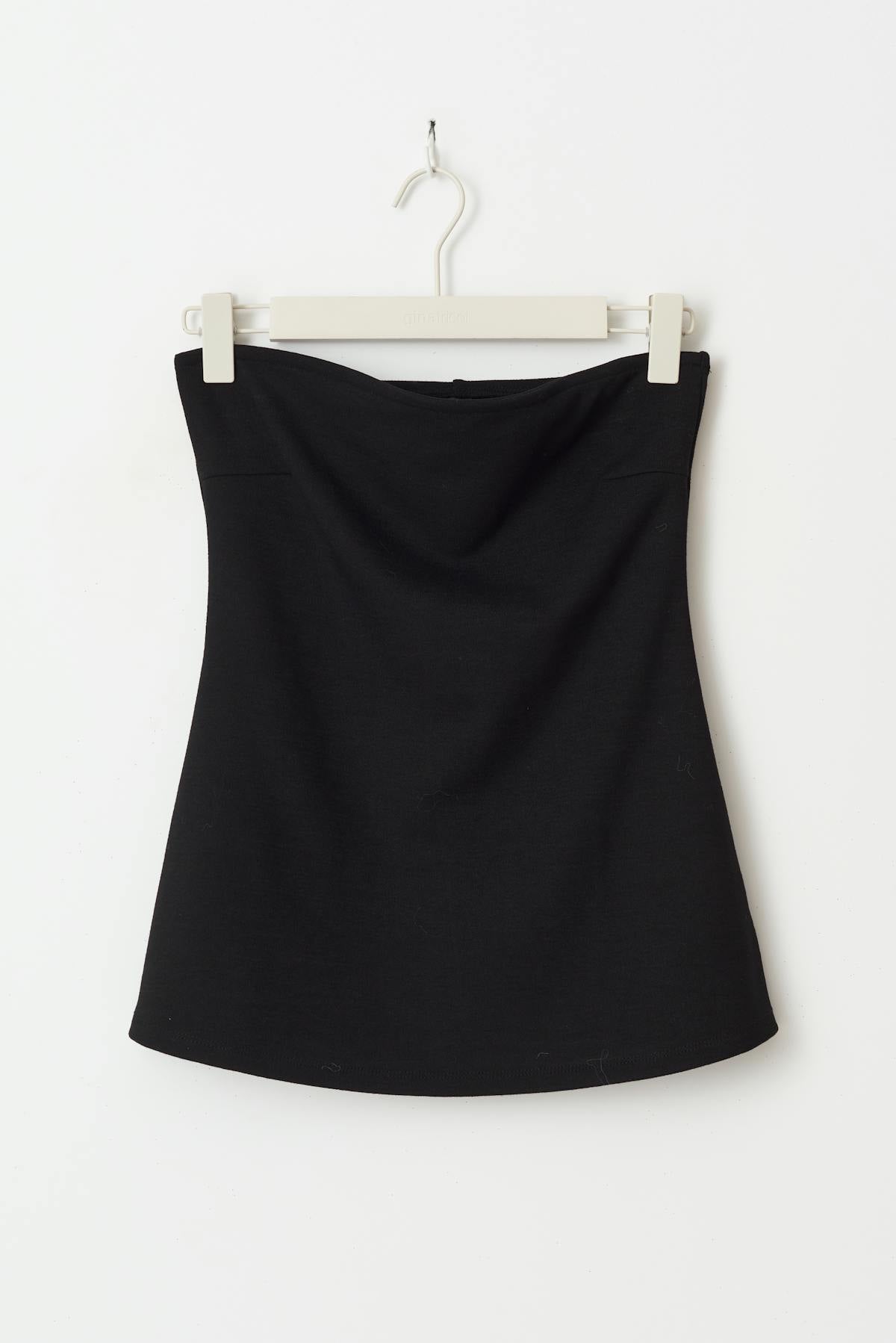 long tube top - Noir