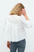 Boho blouse - Blue flower