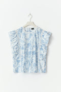 Mini boho frill top - Flower aop