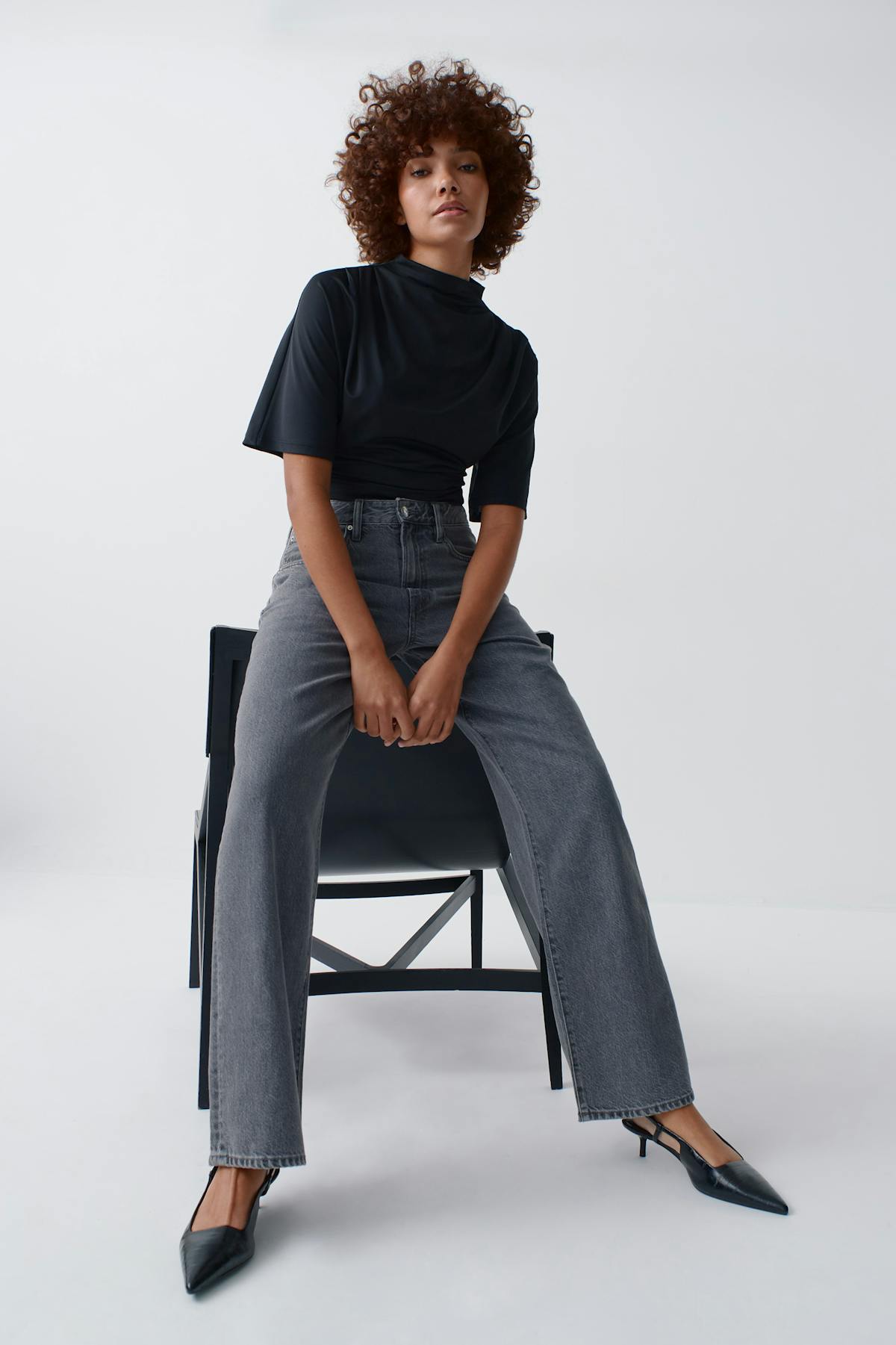 Drapy top - Noir