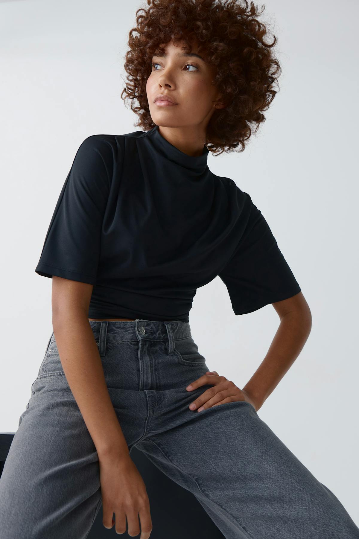 Drapy top - Noir