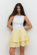 Boho mini skirt - Flower aop