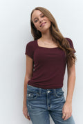 Y scandi short sleeve top - Wine tasting