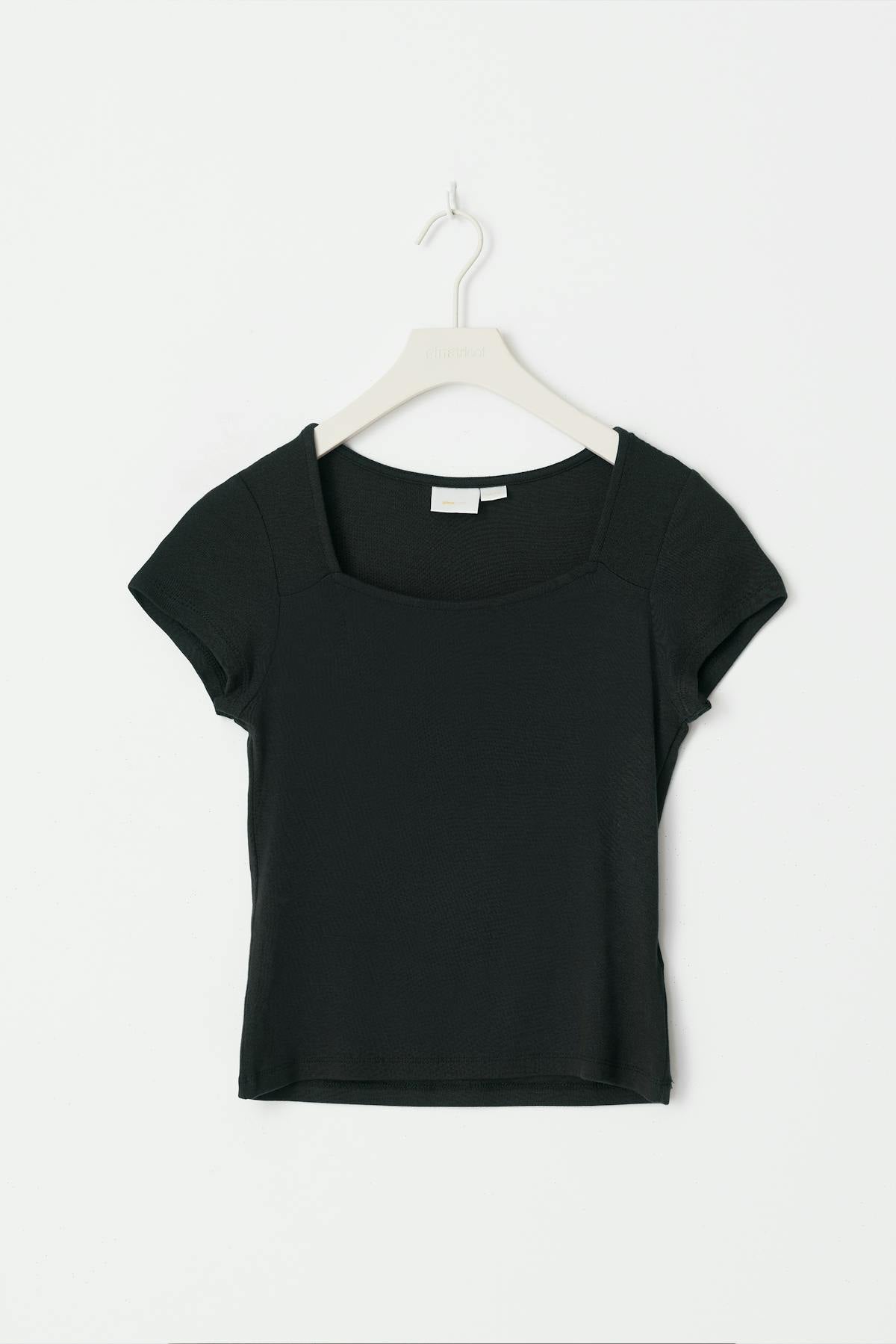 Y scandi short sleeve top - Noir