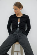 Front tie top - Eggnog