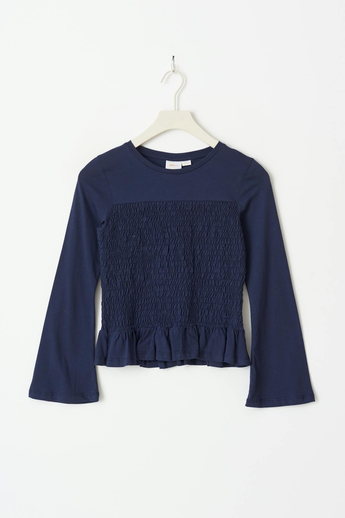 Y smock long sleeve top - Navy blazer