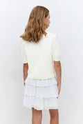 Y knitted cardigan - Bleu marine