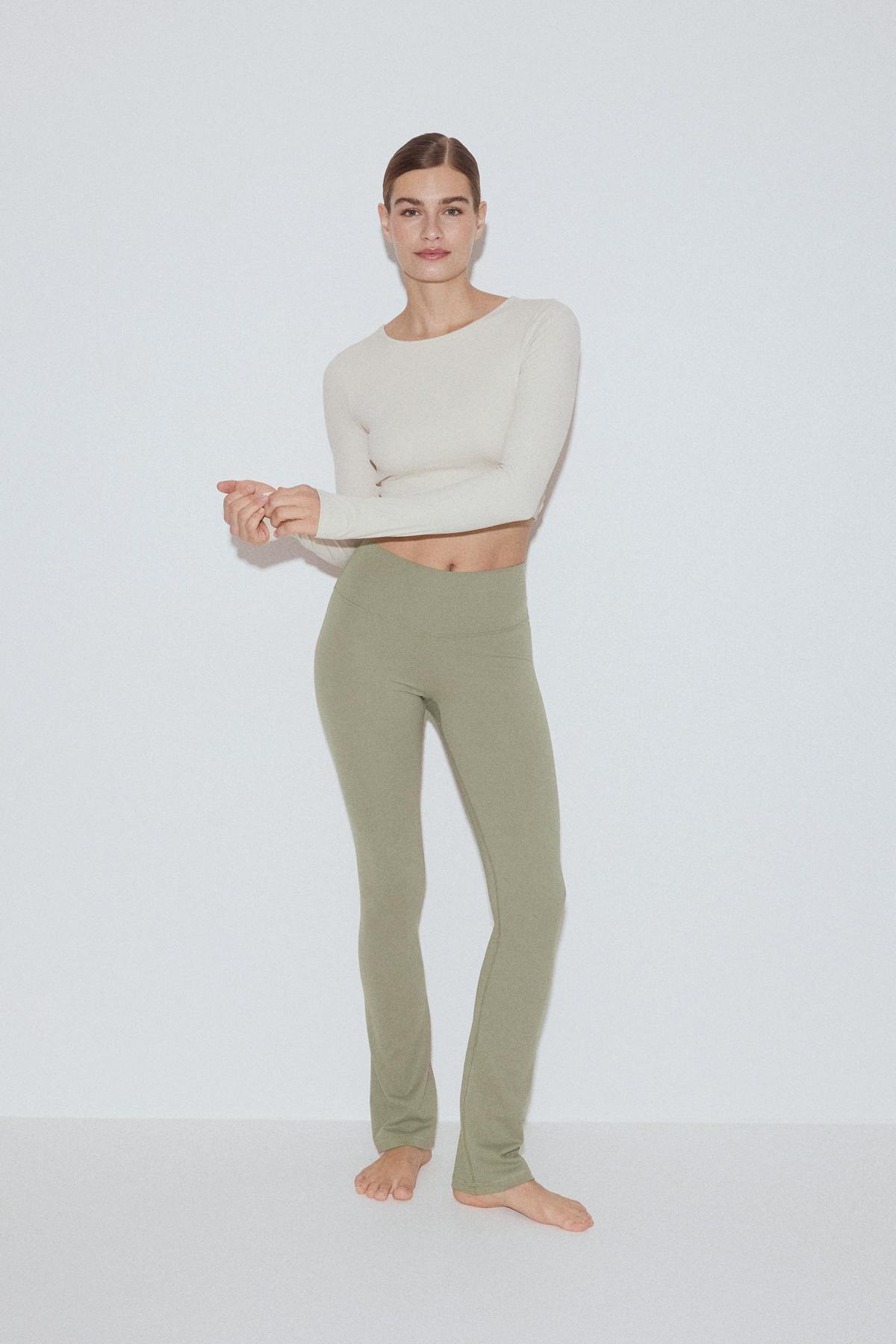 Flare yoga tights - Vert