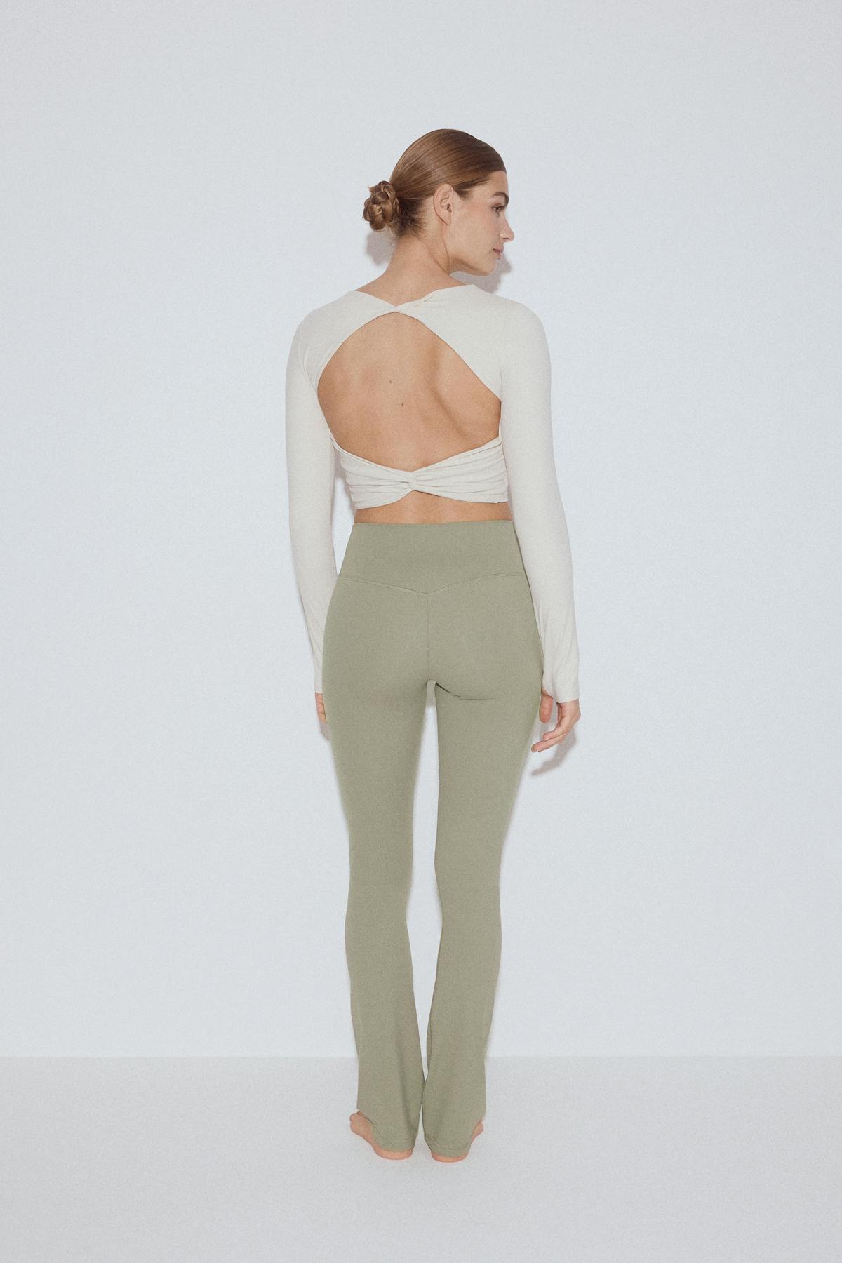 Flare yoga tights - Vert