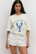 Printed oversized tee - Mercury