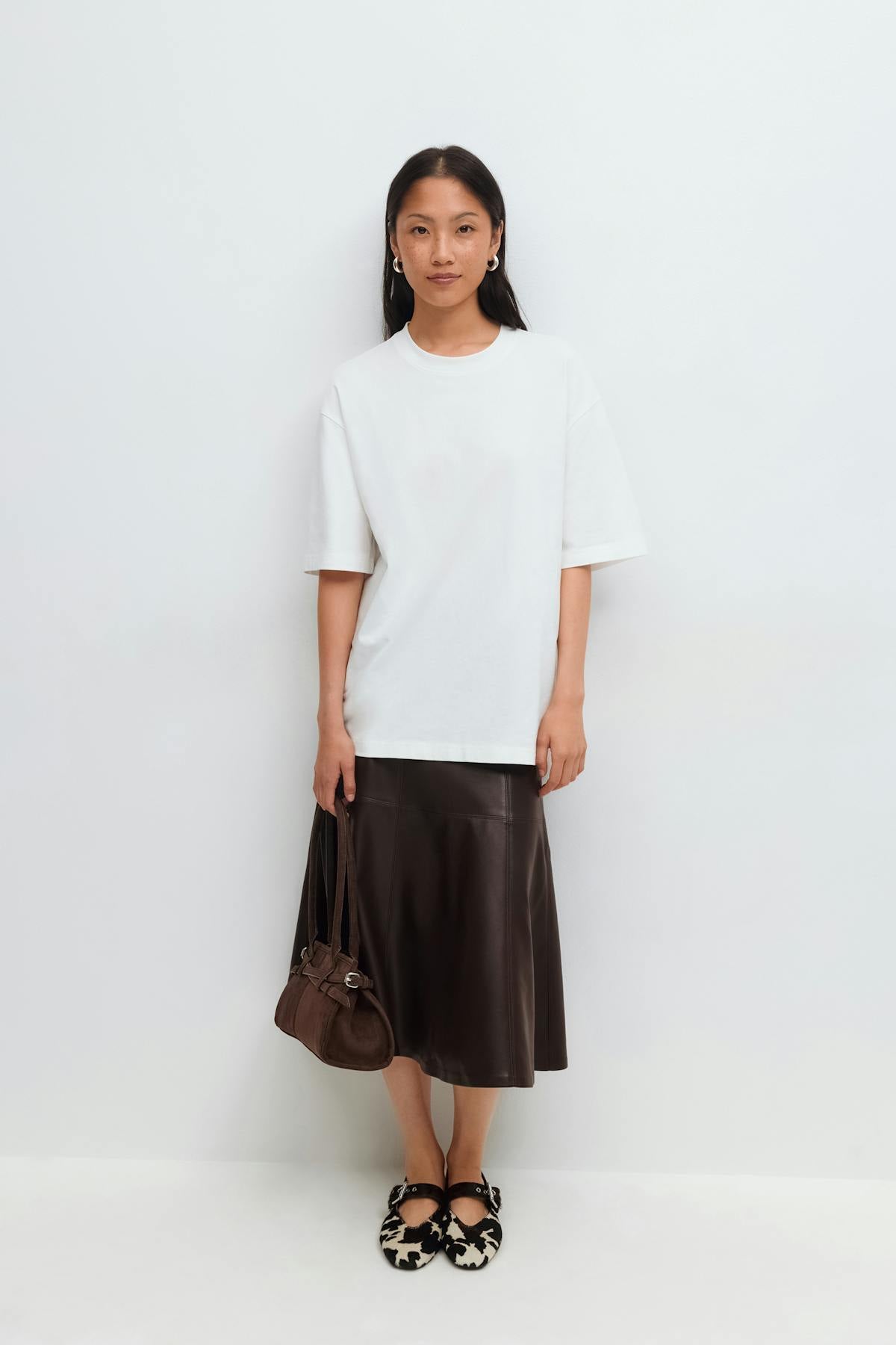 Printed oversized tee - Amalfi/lemon