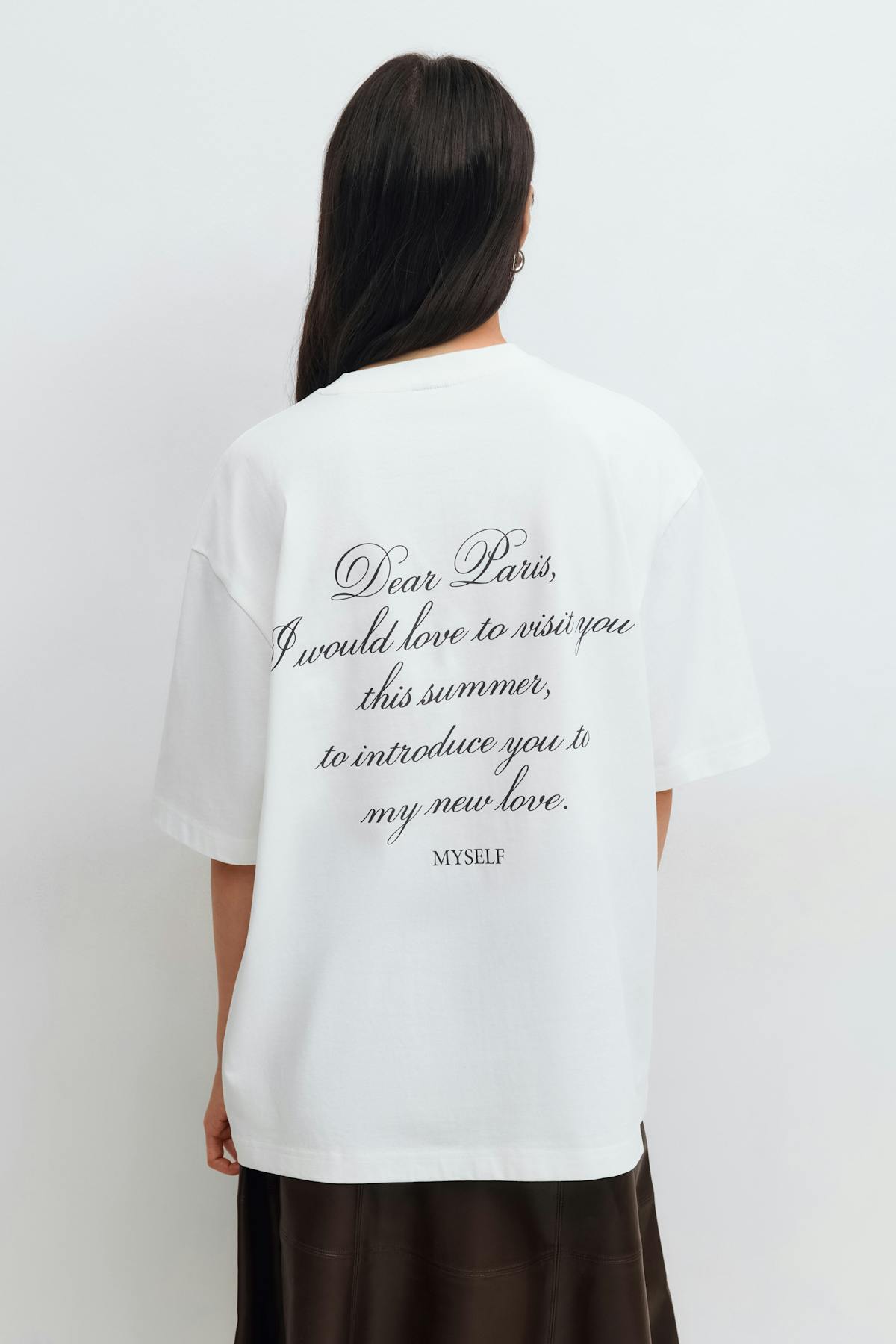 Printed oversized tee - Amalfi/lemon