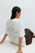 Printed oversized tee - Amalfi/lemon