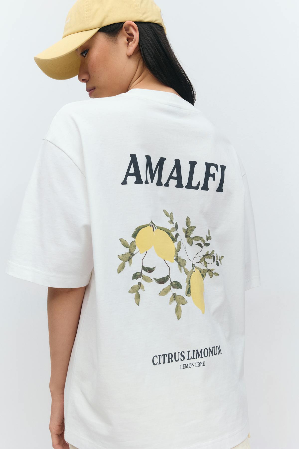 Printed oversized tee - Gardenia