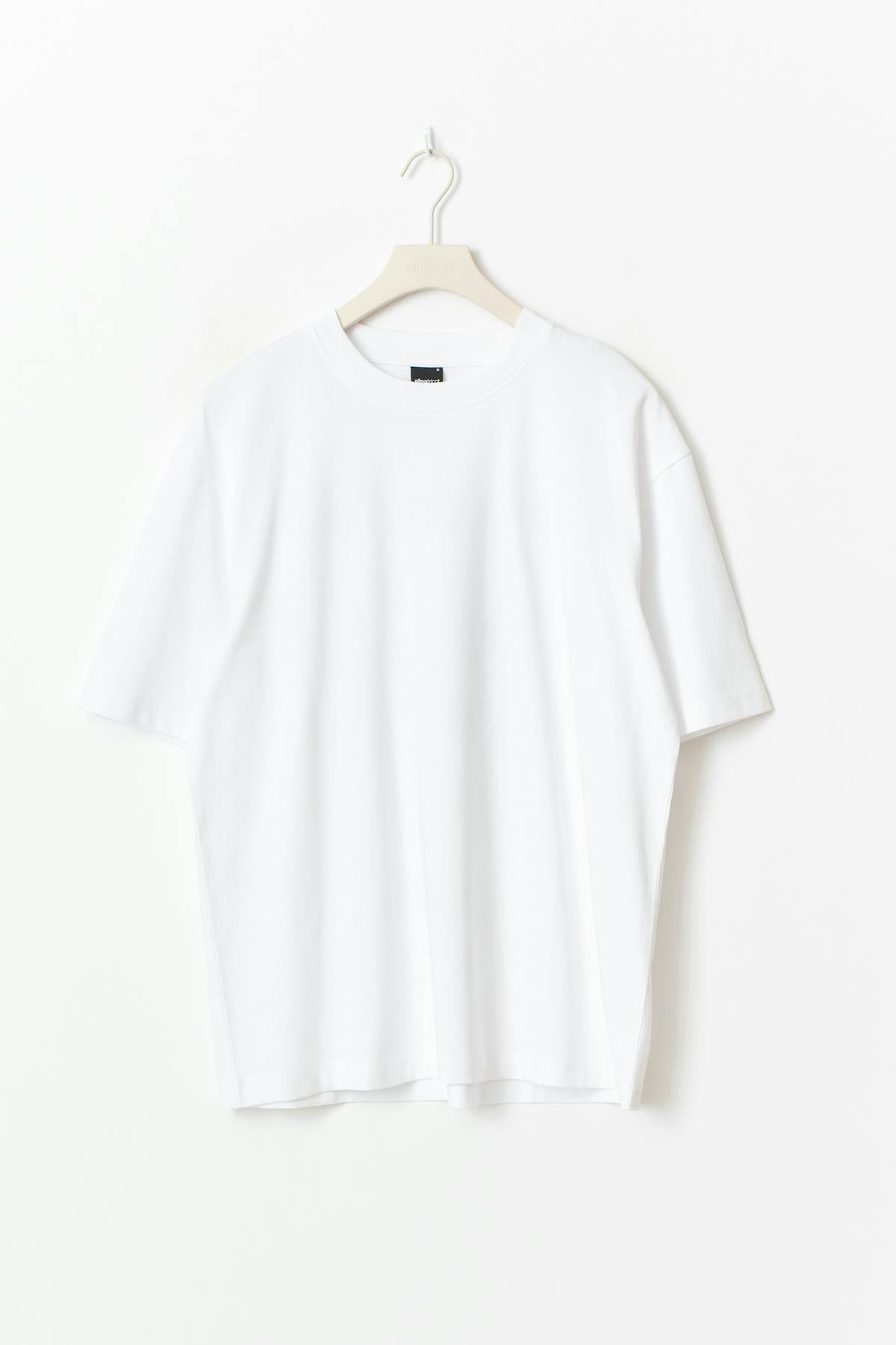 Printed oversized tee - Offwhite/blue
