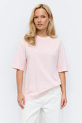Printed oversized tee - Chateau rose