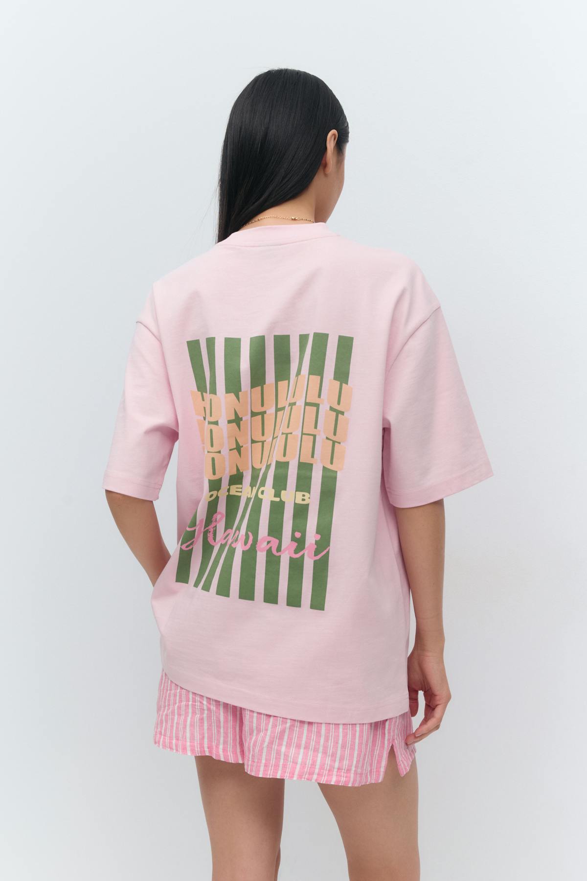 Printed oversized tee - Sardines