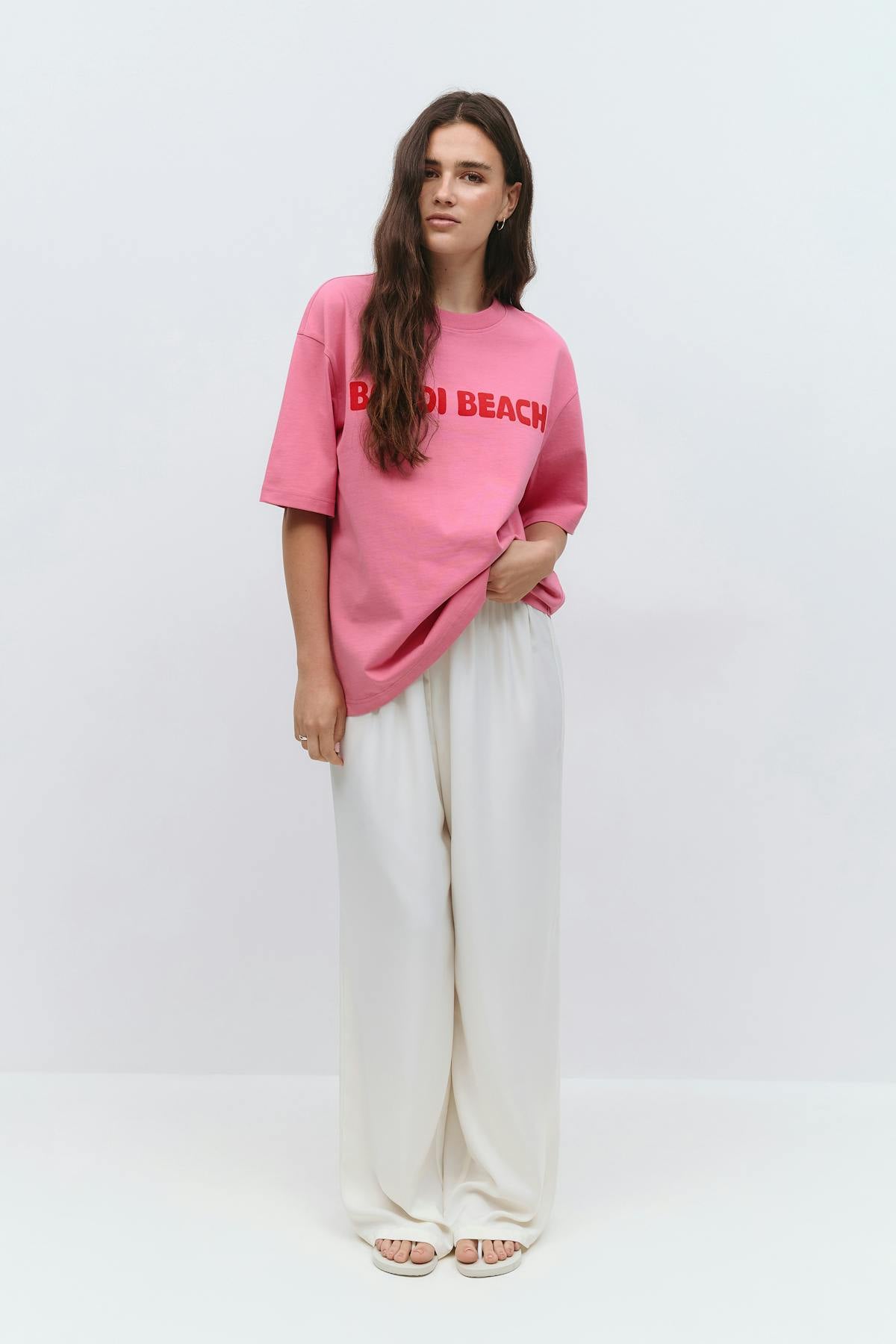 Printed oversized tee - Sardines
