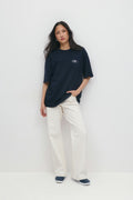 Printed oversized tee - Tigers eye