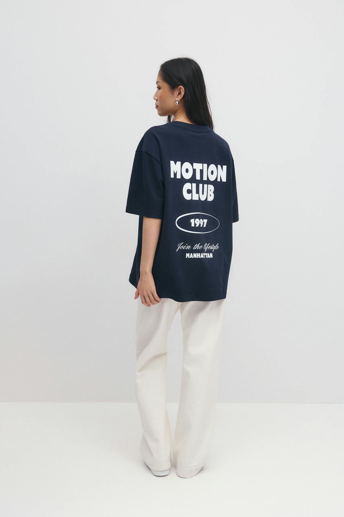 Printed oversized tee - Tigers eye