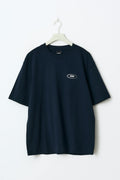 Printed oversized tee - Bleu marine