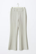 High waist flare trousers - Grey melange