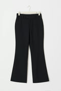 High waist flare trousers - Beige melange