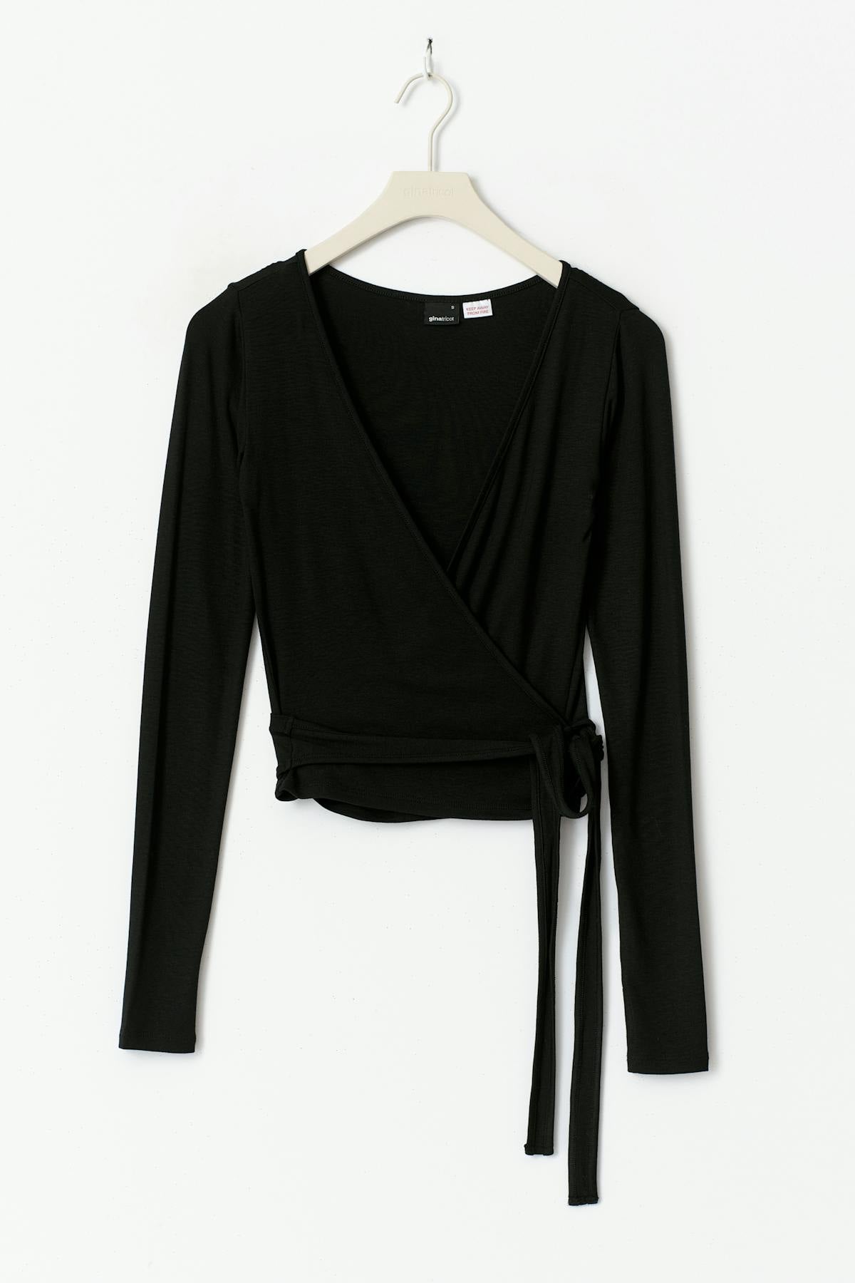 Soft wrap cardigan - Dusty blue