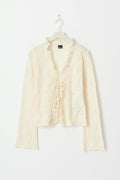 Lace frill top - Gardenia