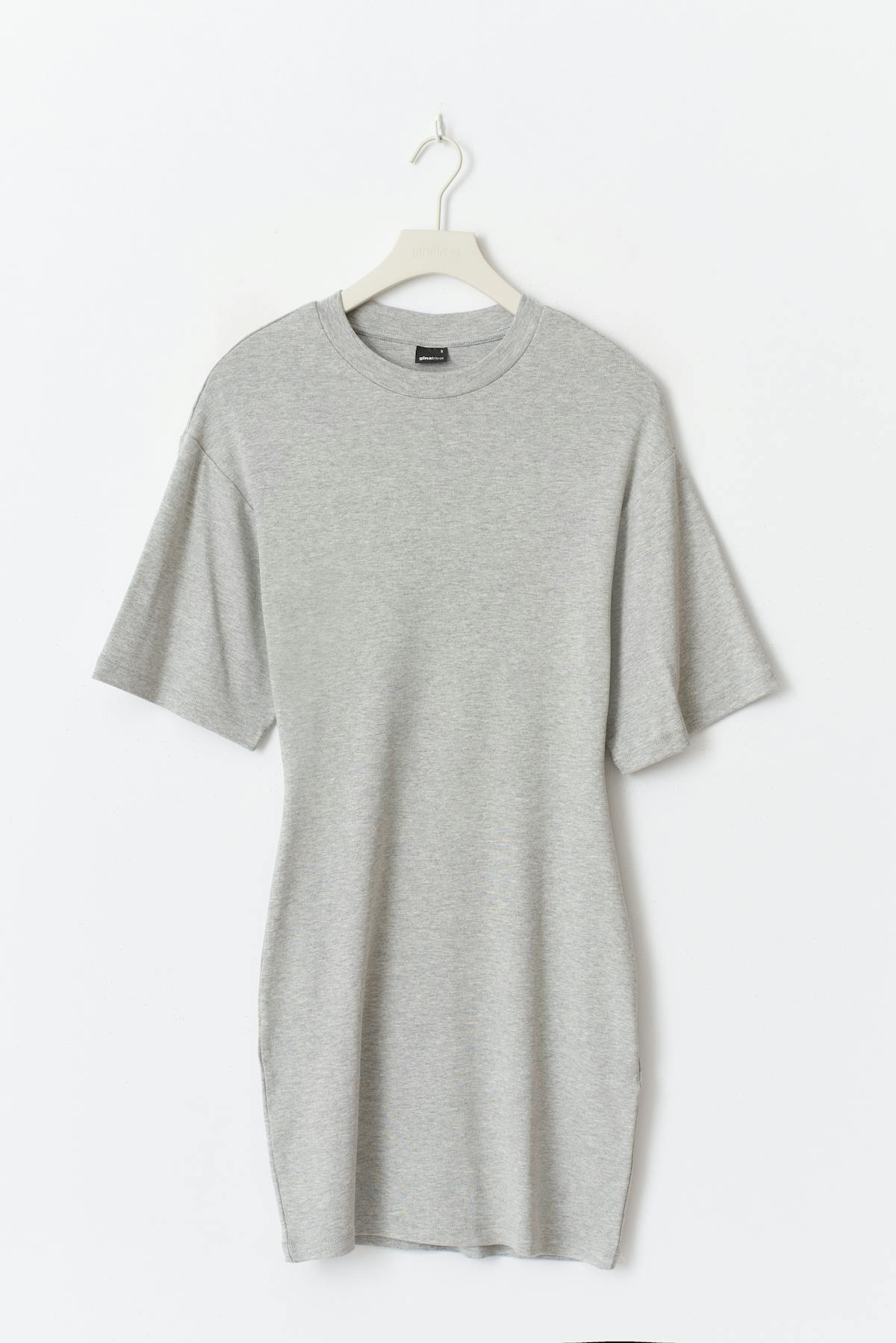 Tee dress - Grey melange