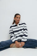 Collar top - Blanc cassé