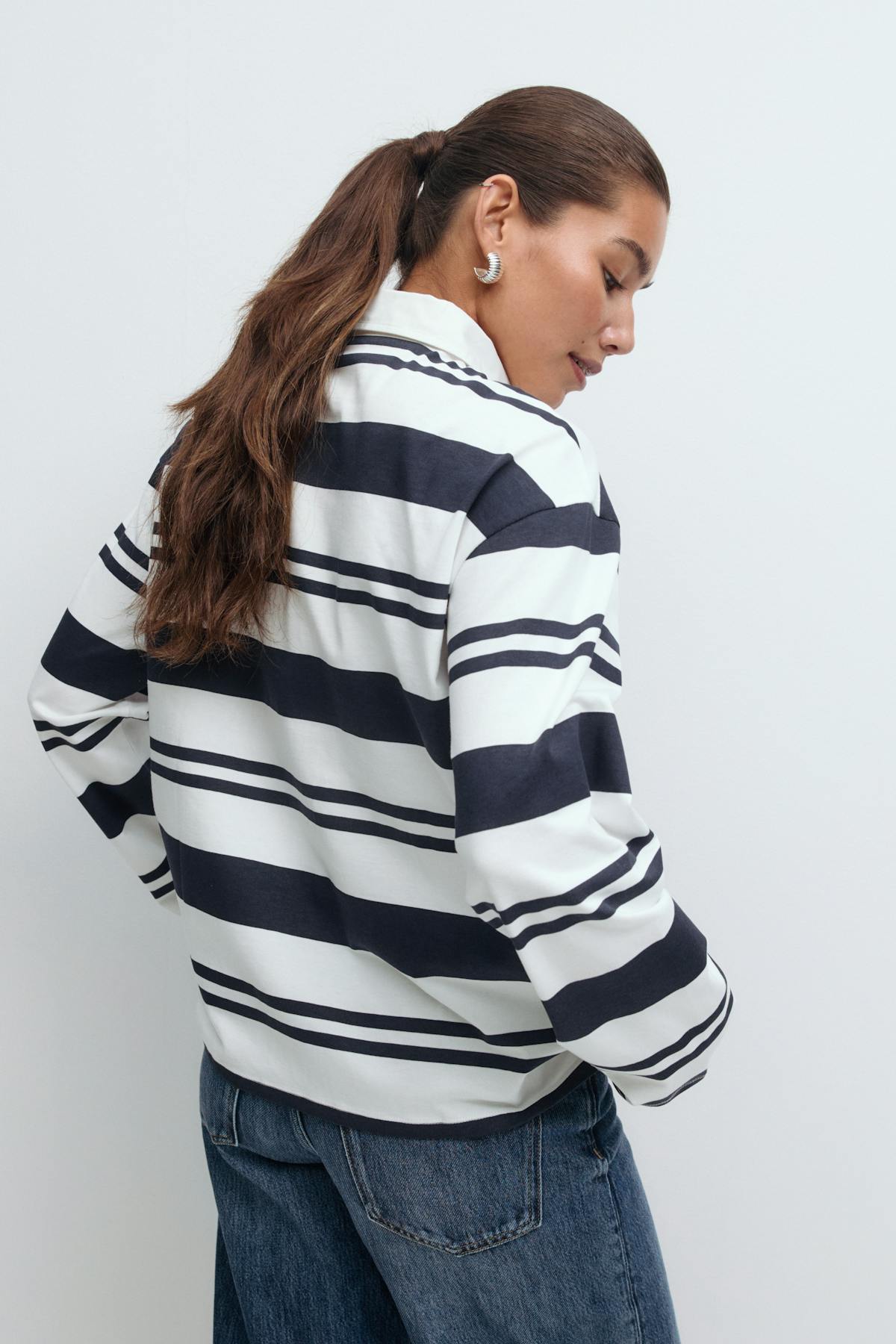 Collar top - Blanc cassé