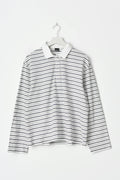 Collar top - Navy/stripe