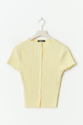 Rib button top - Flan
