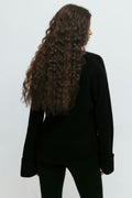 V-neck knitted sweater - Lt greymelange
