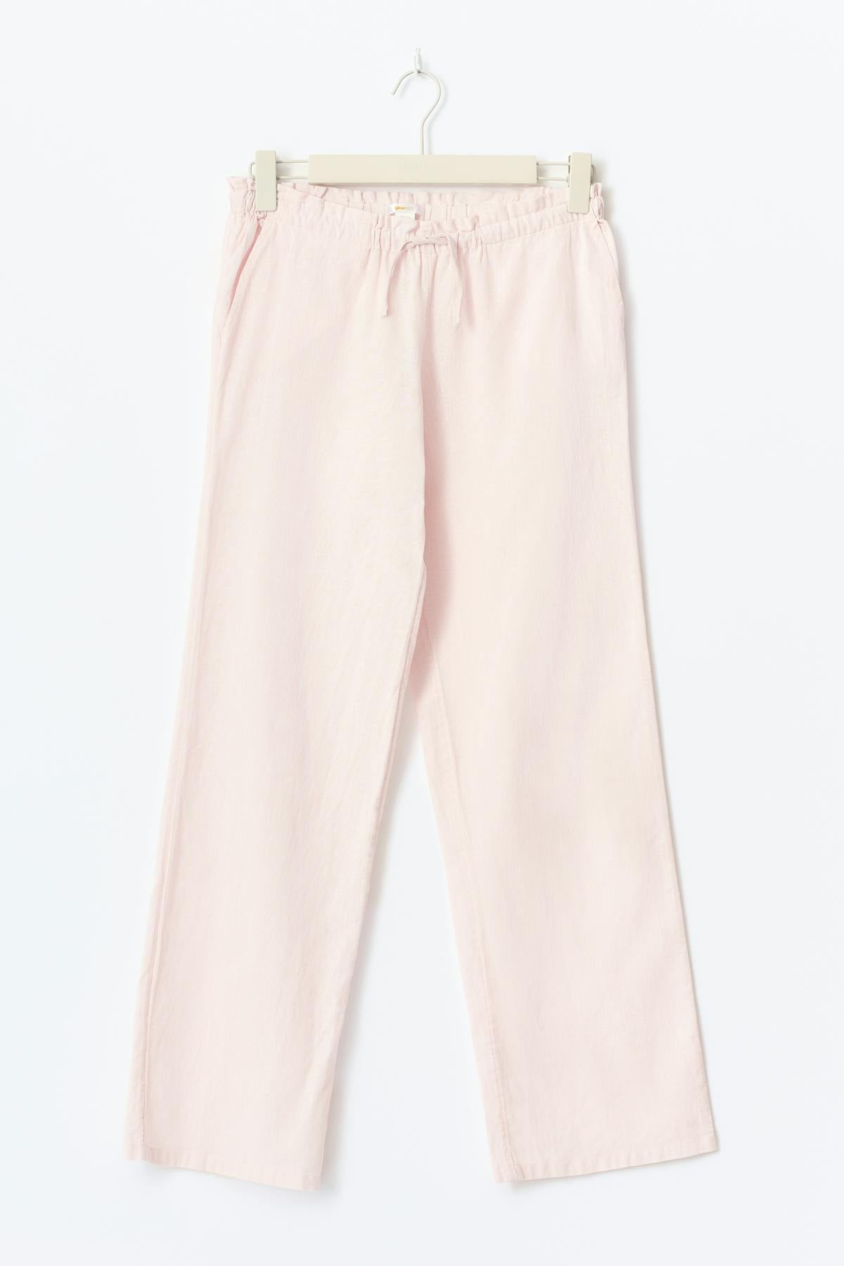 Y linen blend tall trousers - Navy blazer