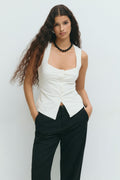 Jersey vest - Gardenia