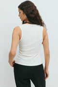Jersey vest - Gardenia