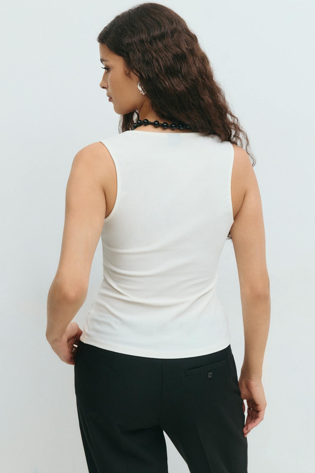 Jersey vest - Gardenia